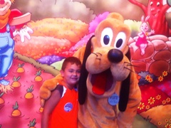 James gets friendly with Pluto!